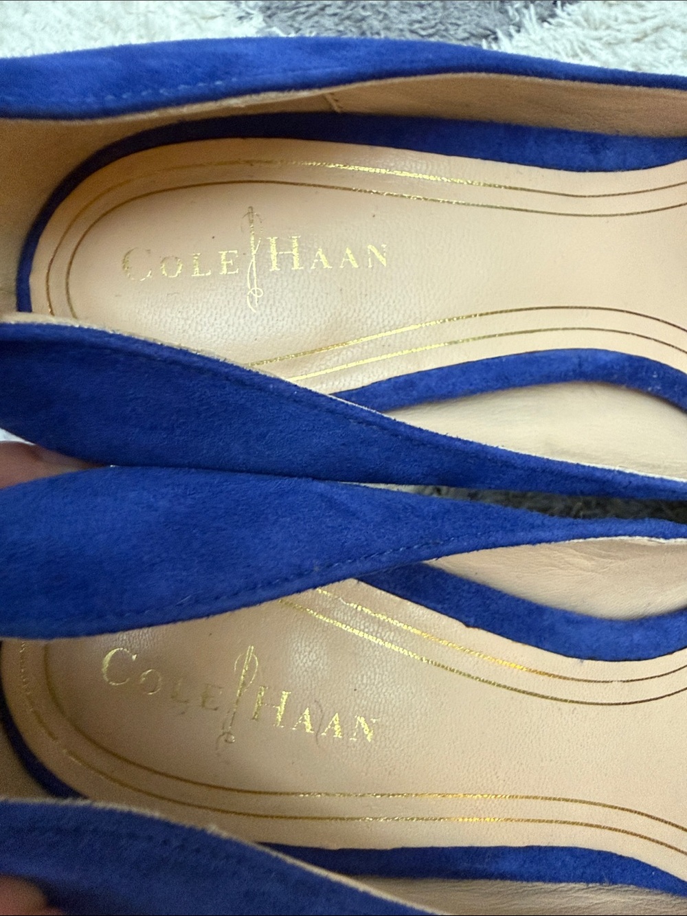 Cole Haan Nike Air Royal Blue Suede High Heel Pumps size 8B - Picture 5 of 15